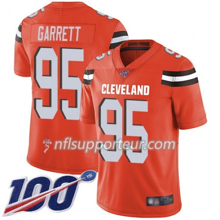 Maillot Homme Cleveland Browns Myles Garrett 95 Nike Orange 100th
